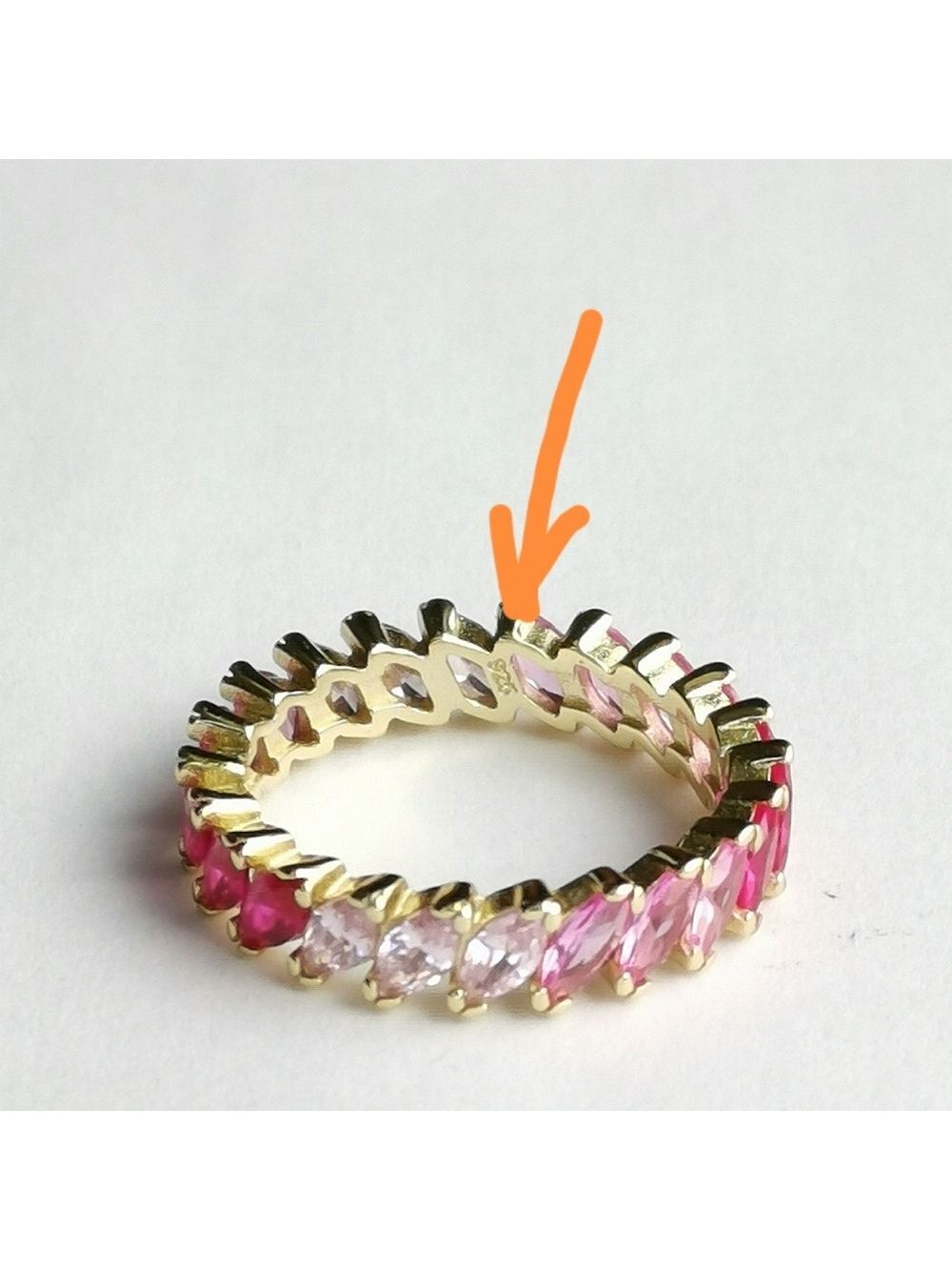 Spinel Eternity Band Ring in 14k Gold size 8 🆕 - Picture 5 of 11
